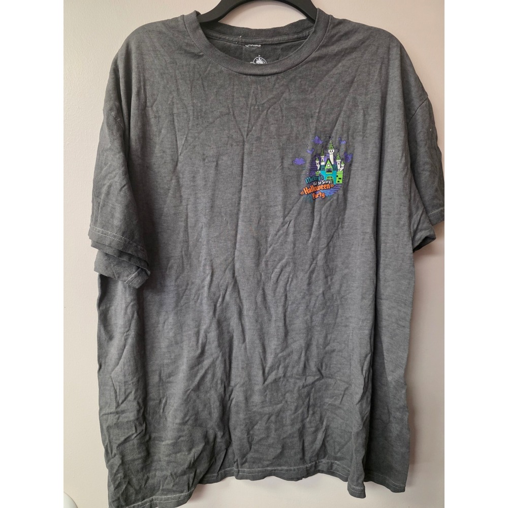 Disney Mickey Not So Scary Halloween Party 2023 Magic Kingdom Gray Shirt XL
